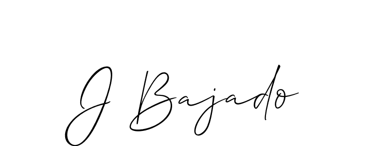 Also we have J Bajado name is the best signature style. Create professional handwritten signature collection using Allison_Script autograph style. J Bajado signature style 2 images and pictures png