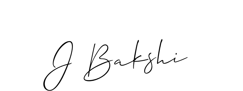 Best and Professional Signature Style for J Bakshi. Allison_Script Best Signature Style Collection. J Bakshi signature style 2 images and pictures png