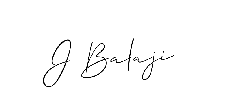 if you are searching for the best signature style for your name J Balaji. so please give up your signature search. here we have designed multiple signature styles  using Allison_Script. J Balaji signature style 2 images and pictures png