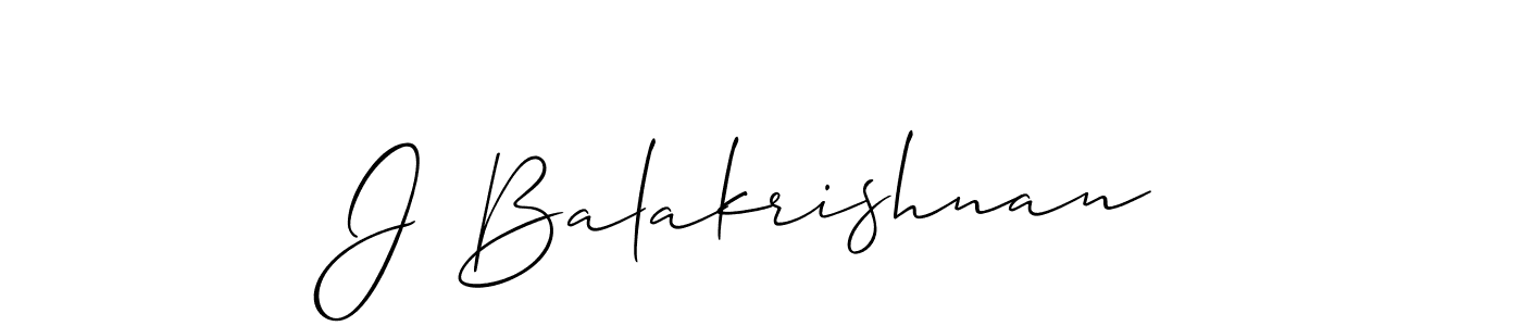 How to Draw J Balakrishnan signature style? Allison_Script is a latest design signature styles for name J Balakrishnan. J Balakrishnan signature style 2 images and pictures png