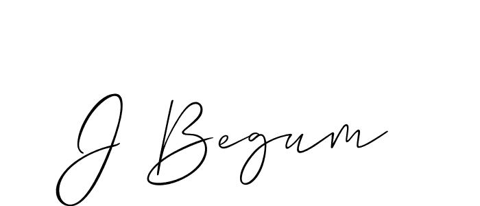Use a signature maker to create a handwritten signature online. With this signature software, you can design (Allison_Script) your own signature for name J Begum. J Begum signature style 2 images and pictures png