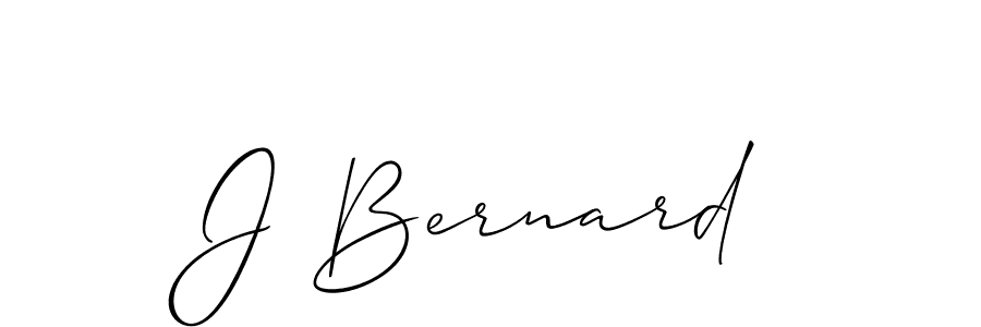 How to make J Bernard signature? Allison_Script is a professional autograph style. Create handwritten signature for J Bernard name. J Bernard signature style 2 images and pictures png