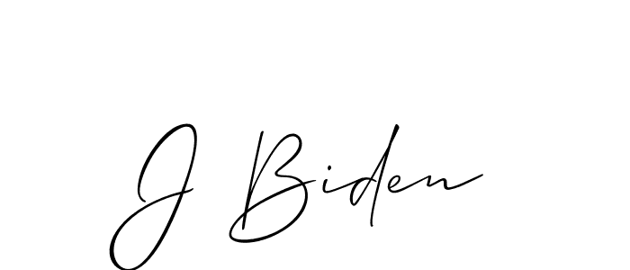 You should practise on your own different ways (Allison_Script) to write your name (J Biden) in signature. don't let someone else do it for you. J Biden signature style 2 images and pictures png