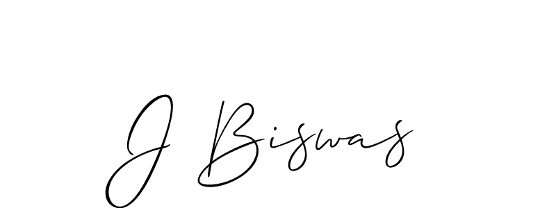 if you are searching for the best signature style for your name J Biswas. so please give up your signature search. here we have designed multiple signature styles  using Allison_Script. J Biswas signature style 2 images and pictures png