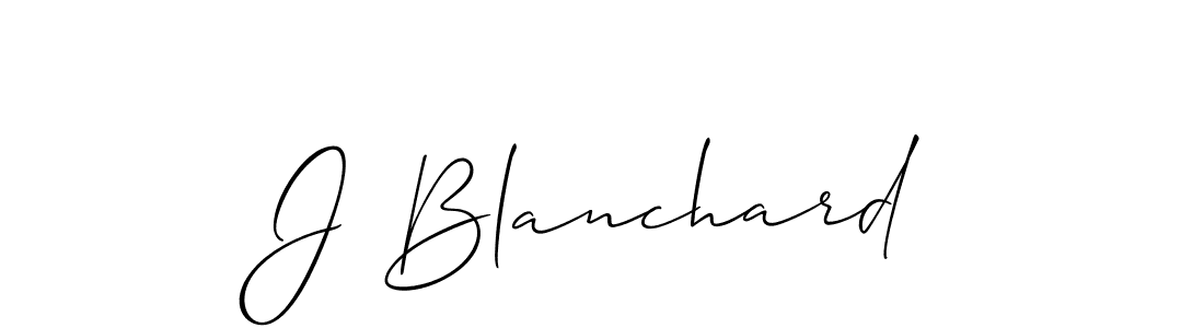 Also You can easily find your signature by using the search form. We will create J Blanchard name handwritten signature images for you free of cost using Allison_Script sign style. J Blanchard signature style 2 images and pictures png