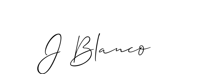 Use a signature maker to create a handwritten signature online. With this signature software, you can design (Allison_Script) your own signature for name J Blanco. J Blanco signature style 2 images and pictures png