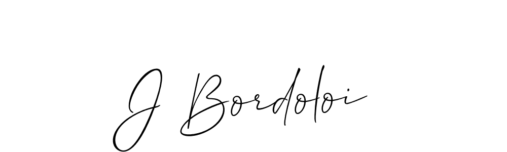 Best and Professional Signature Style for J Bordoloi. Allison_Script Best Signature Style Collection. J Bordoloi signature style 2 images and pictures png