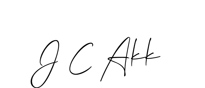 This is the best signature style for the J C Akk name. Also you like these signature font (Allison_Script). Mix name signature. J C Akk signature style 2 images and pictures png