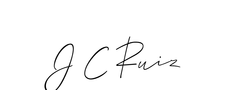 Make a beautiful signature design for name J C Ruiz. Use this online signature maker to create a handwritten signature for free. J C Ruiz signature style 2 images and pictures png