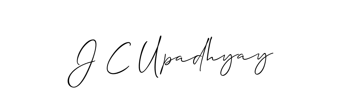 Best and Professional Signature Style for J C Upadhyay. Allison_Script Best Signature Style Collection. J C Upadhyay signature style 2 images and pictures png