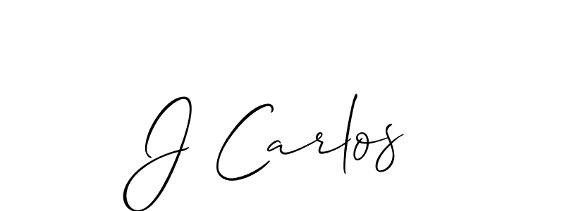 How to make J Carlos signature? Allison_Script is a professional autograph style. Create handwritten signature for J Carlos name. J Carlos signature style 2 images and pictures png