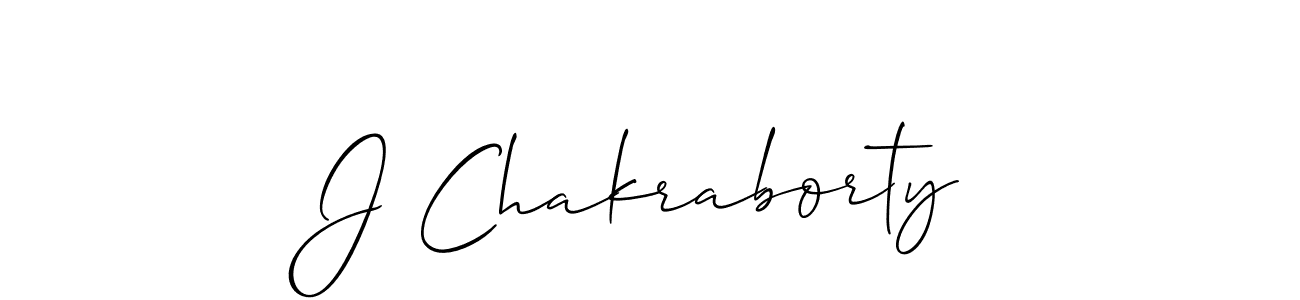 Create a beautiful signature design for name J Chakraborty. With this signature (Allison_Script) fonts, you can make a handwritten signature for free. J Chakraborty signature style 2 images and pictures png