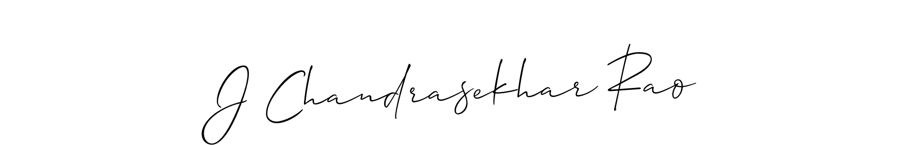 Create a beautiful signature design for name J Chandrasekhar Rao. With this signature (Allison_Script) fonts, you can make a handwritten signature for free. J Chandrasekhar Rao signature style 2 images and pictures png