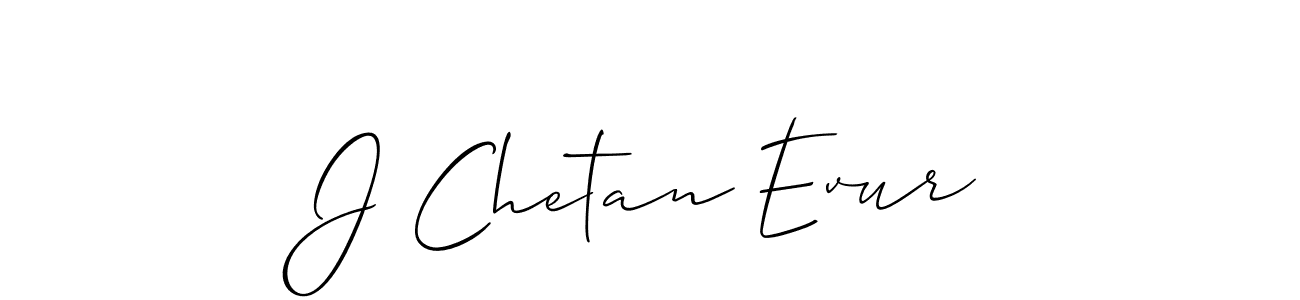 Make a beautiful signature design for name J Chetan Evur. Use this online signature maker to create a handwritten signature for free. J Chetan Evur signature style 2 images and pictures png