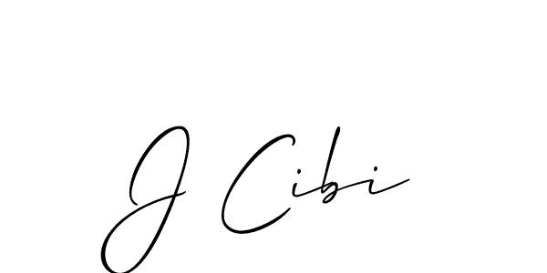 Allison_Script is a professional signature style that is perfect for those who want to add a touch of class to their signature. It is also a great choice for those who want to make their signature more unique. Get J Cibi name to fancy signature for free. J Cibi signature style 2 images and pictures png