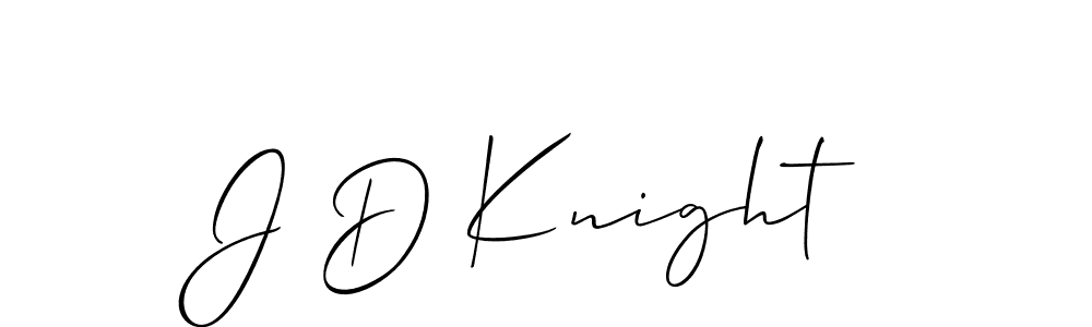 Allison_Script is a professional signature style that is perfect for those who want to add a touch of class to their signature. It is also a great choice for those who want to make their signature more unique. Get J D Knight name to fancy signature for free. J D Knight signature style 2 images and pictures png