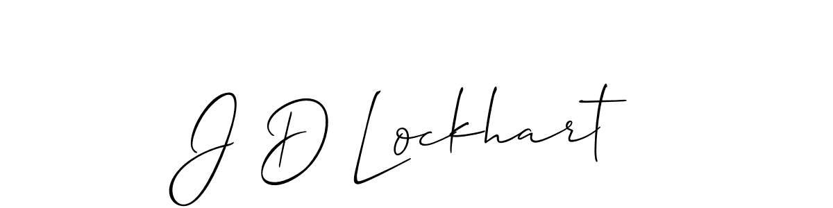 Make a beautiful signature design for name J D Lockhart. With this signature (Allison_Script) style, you can create a handwritten signature for free. J D Lockhart signature style 2 images and pictures png