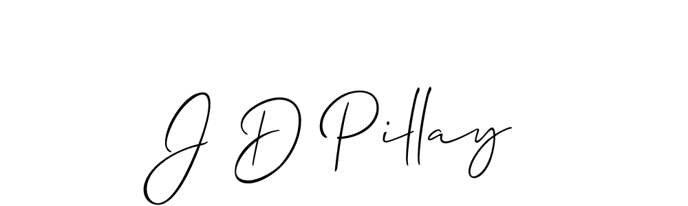 Also You can easily find your signature by using the search form. We will create J D Pillay name handwritten signature images for you free of cost using Allison_Script sign style. J D Pillay signature style 2 images and pictures png