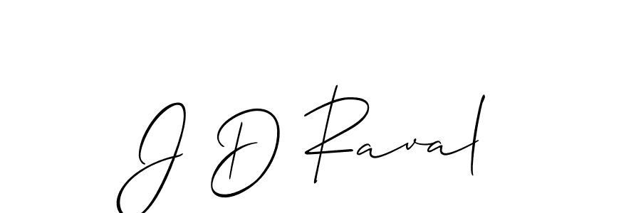 Make a beautiful signature design for name J D Raval. Use this online signature maker to create a handwritten signature for free. J D Raval signature style 2 images and pictures png