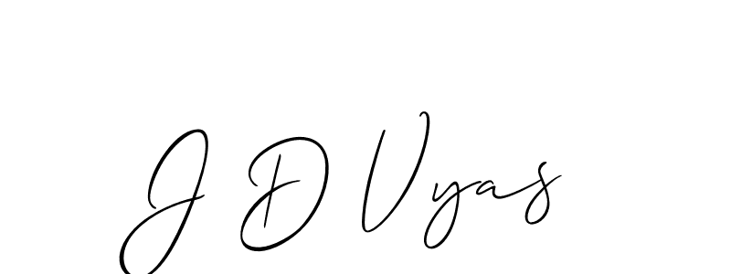 Once you've used our free online signature maker to create your best signature Allison_Script style, it's time to enjoy all of the benefits that J D Vyas name signing documents. J D Vyas signature style 2 images and pictures png