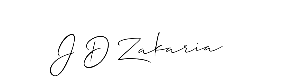 Make a short J D Zakaria signature style. Manage your documents anywhere anytime using Allison_Script. Create and add eSignatures, submit forms, share and send files easily. J D Zakaria signature style 2 images and pictures png