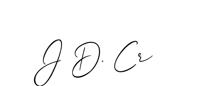 Use a signature maker to create a handwritten signature online. With this signature software, you can design (Allison_Script) your own signature for name J D. Cr. J D. Cr signature style 2 images and pictures png