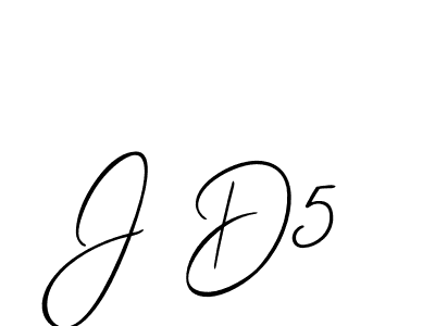 How to make J D5 signature? Allison_Script is a professional autograph style. Create handwritten signature for J D5 name. J D5 signature style 2 images and pictures png