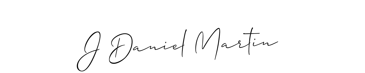 Make a beautiful signature design for name J Daniel Martin. With this signature (Allison_Script) style, you can create a handwritten signature for free. J Daniel Martin signature style 2 images and pictures png