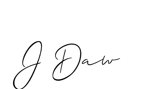 J Daw stylish signature style. Best Handwritten Sign (Allison_Script) for my name. Handwritten Signature Collection Ideas for my name J Daw. J Daw signature style 2 images and pictures png