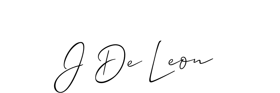 See photos of J De Leon official signature by Spectra . Check more albums & portfolios. Read reviews & check more about Allison_Script font. J De Leon signature style 2 images and pictures png