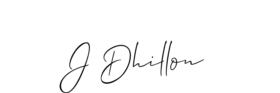 Best and Professional Signature Style for J Dhillon. Allison_Script Best Signature Style Collection. J Dhillon signature style 2 images and pictures png