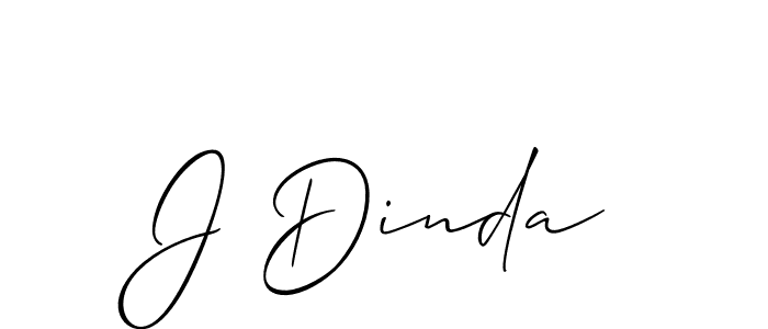Best and Professional Signature Style for J Dinda. Allison_Script Best Signature Style Collection. J Dinda signature style 2 images and pictures png