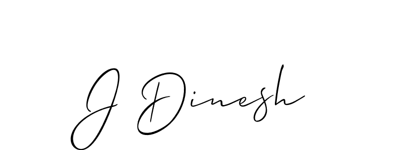 How to make J Dinesh signature? Allison_Script is a professional autograph style. Create handwritten signature for J Dinesh name. J Dinesh signature style 2 images and pictures png