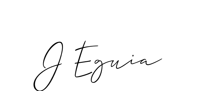 Make a beautiful signature design for name J Eguia. With this signature (Allison_Script) style, you can create a handwritten signature for free. J Eguia signature style 2 images and pictures png