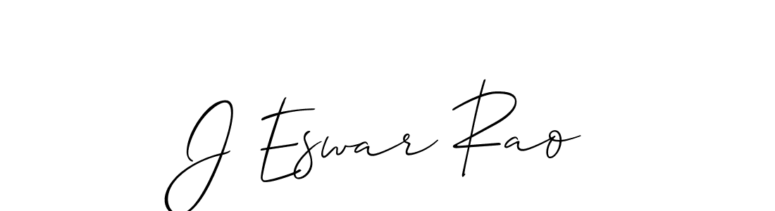 How to make J Eswar Rao signature? Allison_Script is a professional autograph style. Create handwritten signature for J Eswar Rao name. J Eswar Rao signature style 2 images and pictures png