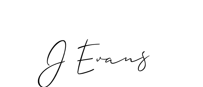 Also we have J Evans name is the best signature style. Create professional handwritten signature collection using Allison_Script autograph style. J Evans signature style 2 images and pictures png