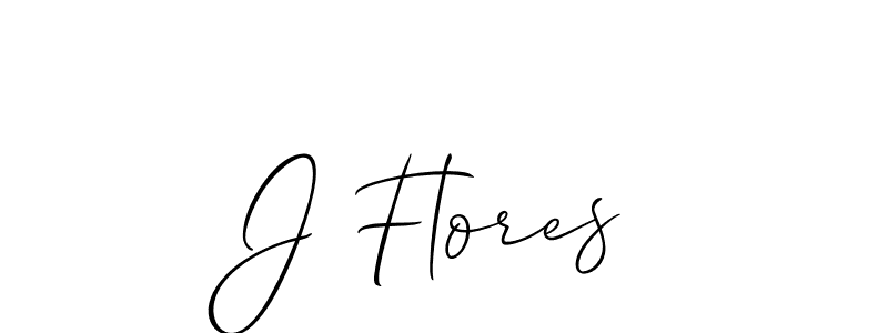 J Flores stylish signature style. Best Handwritten Sign (Allison_Script) for my name. Handwritten Signature Collection Ideas for my name J Flores. J Flores signature style 2 images and pictures png