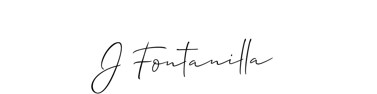 Use a signature maker to create a handwritten signature online. With this signature software, you can design (Allison_Script) your own signature for name J Fontanilla. J Fontanilla signature style 2 images and pictures png
