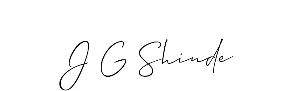 Make a beautiful signature design for name J G Shinde. Use this online signature maker to create a handwritten signature for free. J G Shinde signature style 2 images and pictures png
