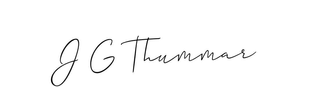 J G Thummar stylish signature style. Best Handwritten Sign (Allison_Script) for my name. Handwritten Signature Collection Ideas for my name J G Thummar. J G Thummar signature style 2 images and pictures png