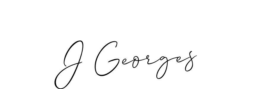if you are searching for the best signature style for your name J Georges. so please give up your signature search. here we have designed multiple signature styles  using Allison_Script. J Georges signature style 2 images and pictures png