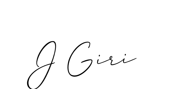 It looks lik you need a new signature style for name J Giri. Design unique handwritten (Allison_Script) signature with our free signature maker in just a few clicks. J Giri signature style 2 images and pictures png