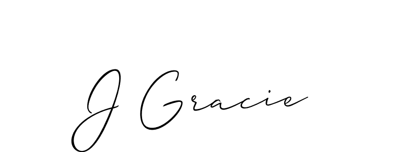 J Gracie stylish signature style. Best Handwritten Sign (Allison_Script) for my name. Handwritten Signature Collection Ideas for my name J Gracie. J Gracie signature style 2 images and pictures png