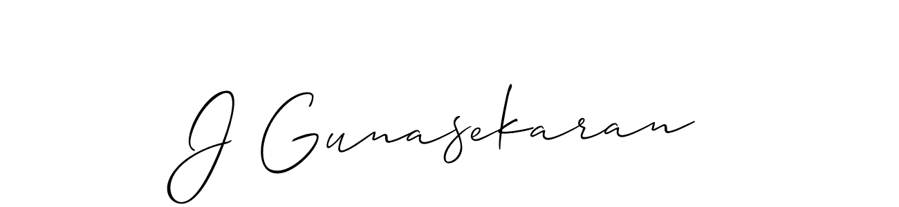 Once you've used our free online signature maker to create your best signature Allison_Script style, it's time to enjoy all of the benefits that J Gunasekaran name signing documents. J Gunasekaran signature style 2 images and pictures png