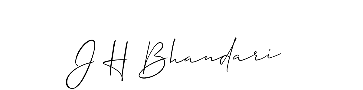 Make a short J H Bhandari signature style. Manage your documents anywhere anytime using Allison_Script. Create and add eSignatures, submit forms, share and send files easily. J H Bhandari signature style 2 images and pictures png