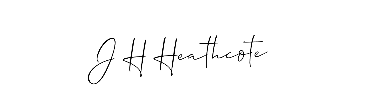 J H Heathcote stylish signature style. Best Handwritten Sign (Allison_Script) for my name. Handwritten Signature Collection Ideas for my name J H Heathcote. J H Heathcote signature style 2 images and pictures png