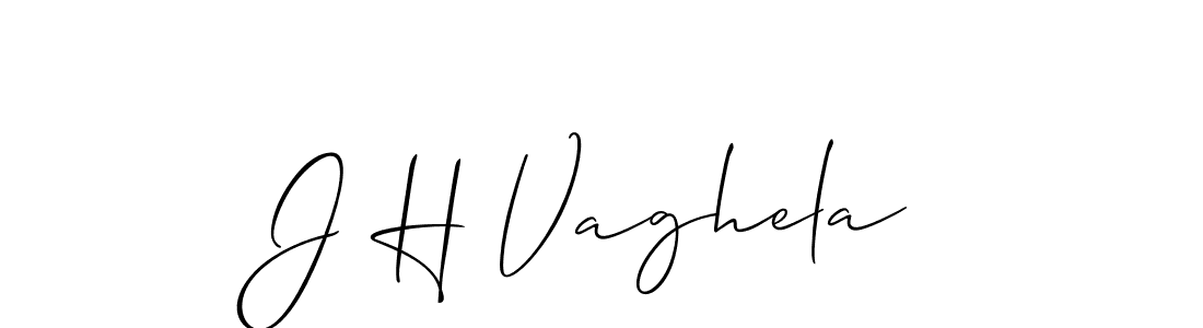 Make a beautiful signature design for name J H Vaghela. Use this online signature maker to create a handwritten signature for free. J H Vaghela signature style 2 images and pictures png