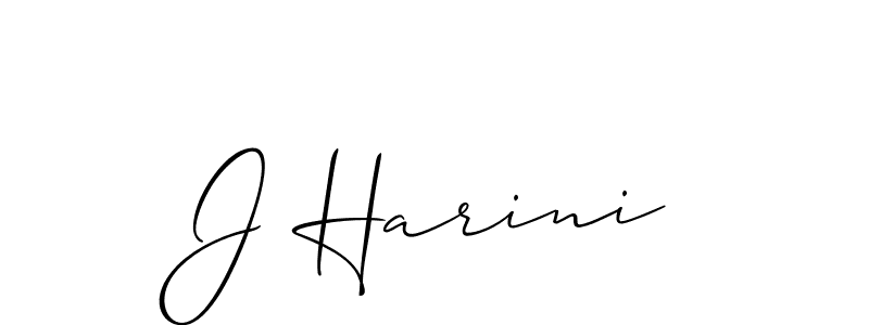 Best and Professional Signature Style for J Harini. Allison_Script Best Signature Style Collection. J Harini signature style 2 images and pictures png