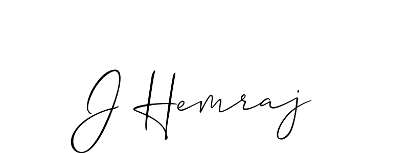 Best and Professional Signature Style for J Hemraj. Allison_Script Best Signature Style Collection. J Hemraj signature style 2 images and pictures png