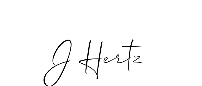 Check out images of Autograph of J Hertz name. Actor J Hertz Signature Style. Allison_Script is a professional sign style online. J Hertz signature style 2 images and pictures png